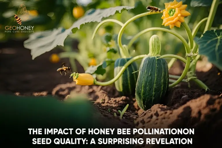 Honey Bees pollinate flowers, potentially leading to fewer and lower-quality seeds due to increased self-pollination.